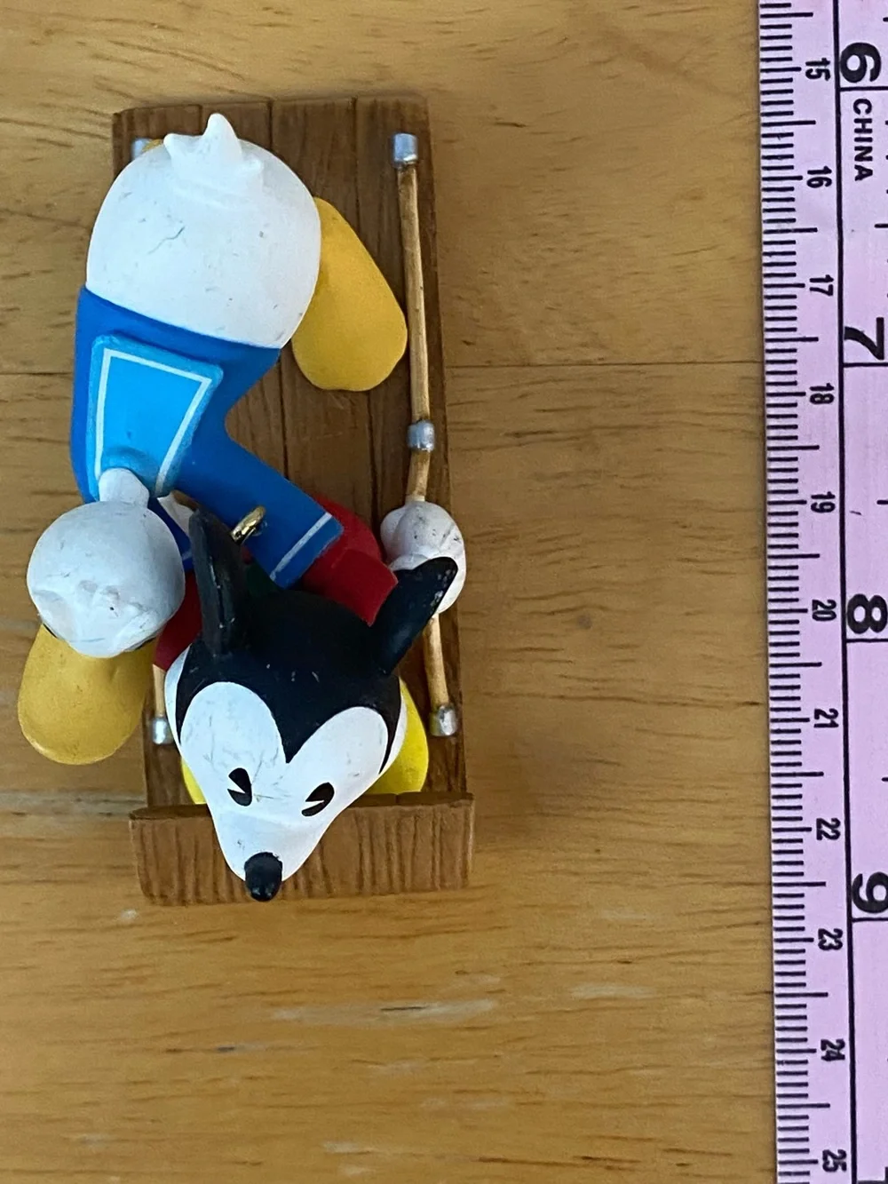 Vintage 1998 Runaway Toboggan Disney Mickey & Co Hallmark Keepsake Ornament Set